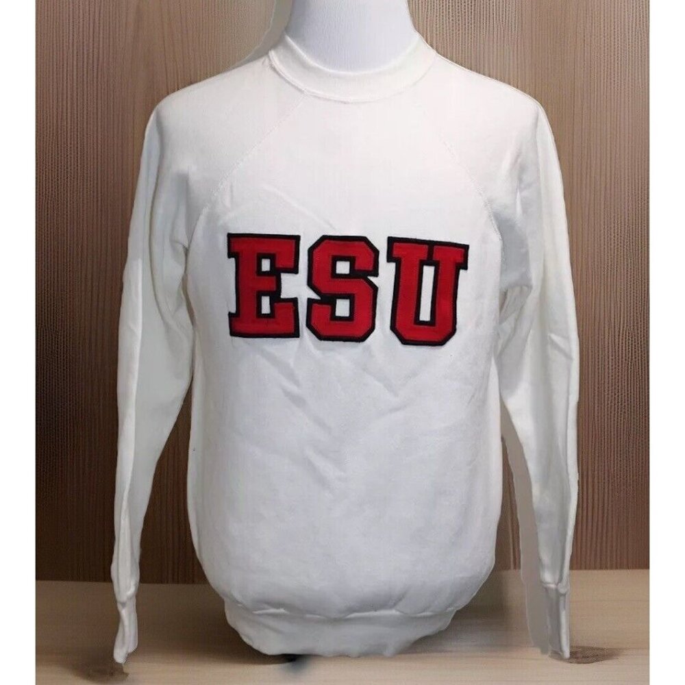 VTG 60s Artex Sportswear 50/50 Sweatshirt ESU East Stroudsburg University Crew L
